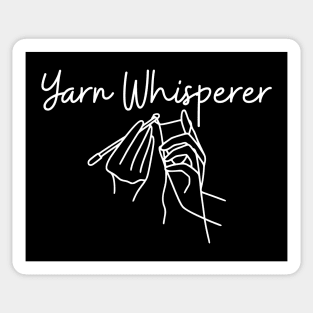 Yarn Whisperer Funny Crocheting Women Men Who Crochet Sticker